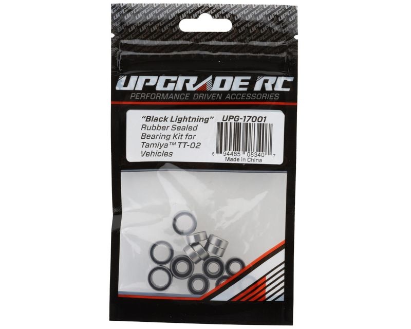 Upgrade RC Black Lightning Kugellager Set mit Gummidichtung  für Tamiya TT-02 UPG-17001