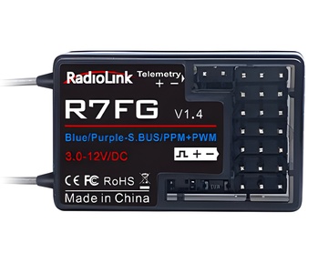 RadioLink Empänger R7FG 7ch mit Powerkabel R7FG-VC