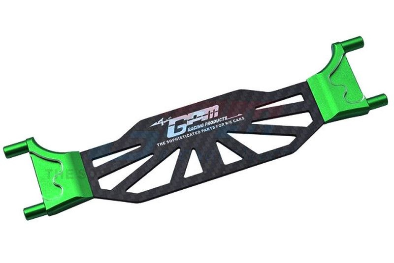 GPM Alu 6061-T6 mit Carbon Akkuhalterung grün Traxxas Sledge