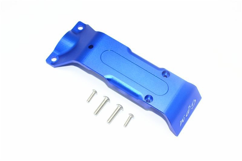 GPM Alu Unterbodenschutzplatte hinten blau Traxxas 1/10 E-Revo