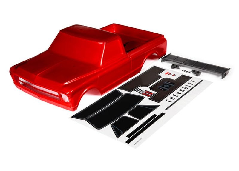 Traxxas Karo Chevrolet C10 rot inkl. Flügel & Aufkleber 9411R - Abbildung 1