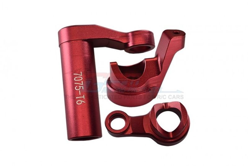 GPM Aluminium 7075-T6 Lenkungsteile rot GPM Traxxas Sledge SLE048R