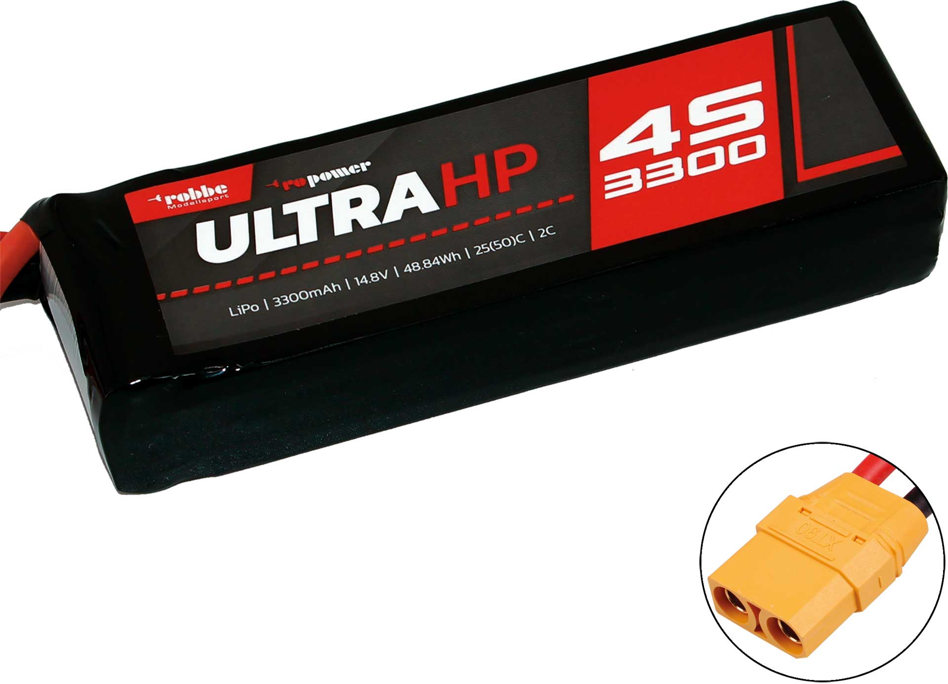Robbe RO-POWER ULTRA HP 3300MAH 14,8 VOLT 4S 25(50)C LIPO AKKU 7342