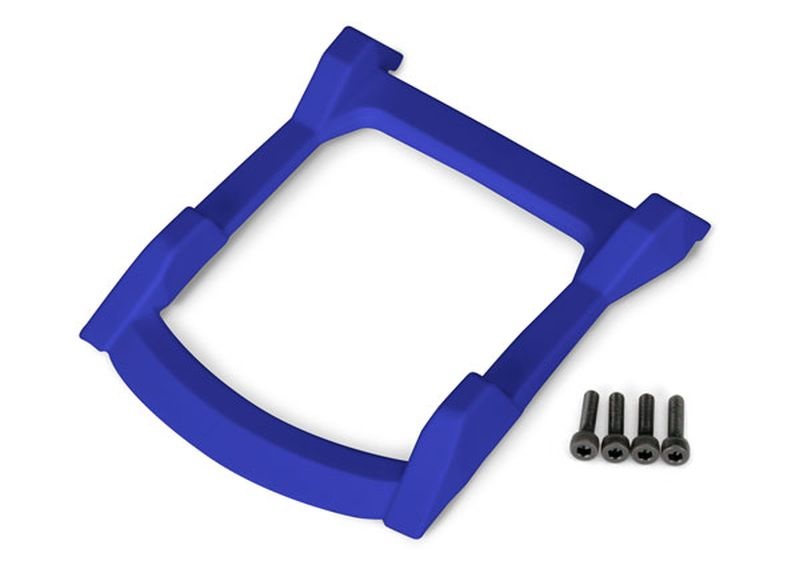 Traxxas 6728X Dach-Skid-Platte blau + Schrauben - Abbildung 1