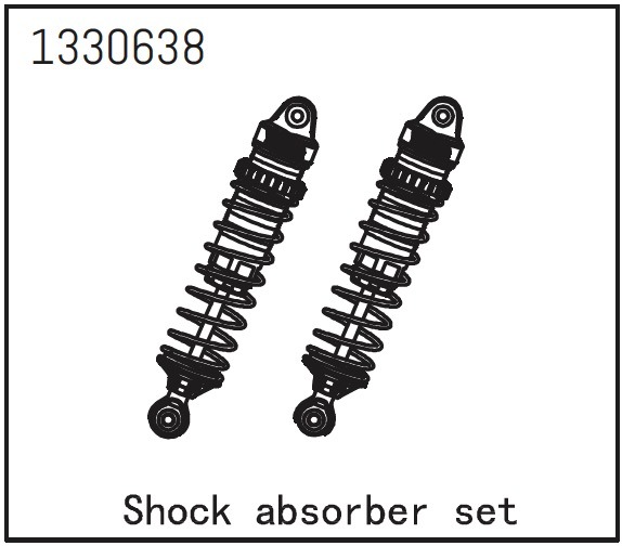 Absima Stoßdämpfer Set (2 St.) - Yucatan 1330638