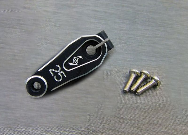 SAMIX Servo Horn Futuba 25T schwarz für Axial SCX10-3 SCX3-6022F