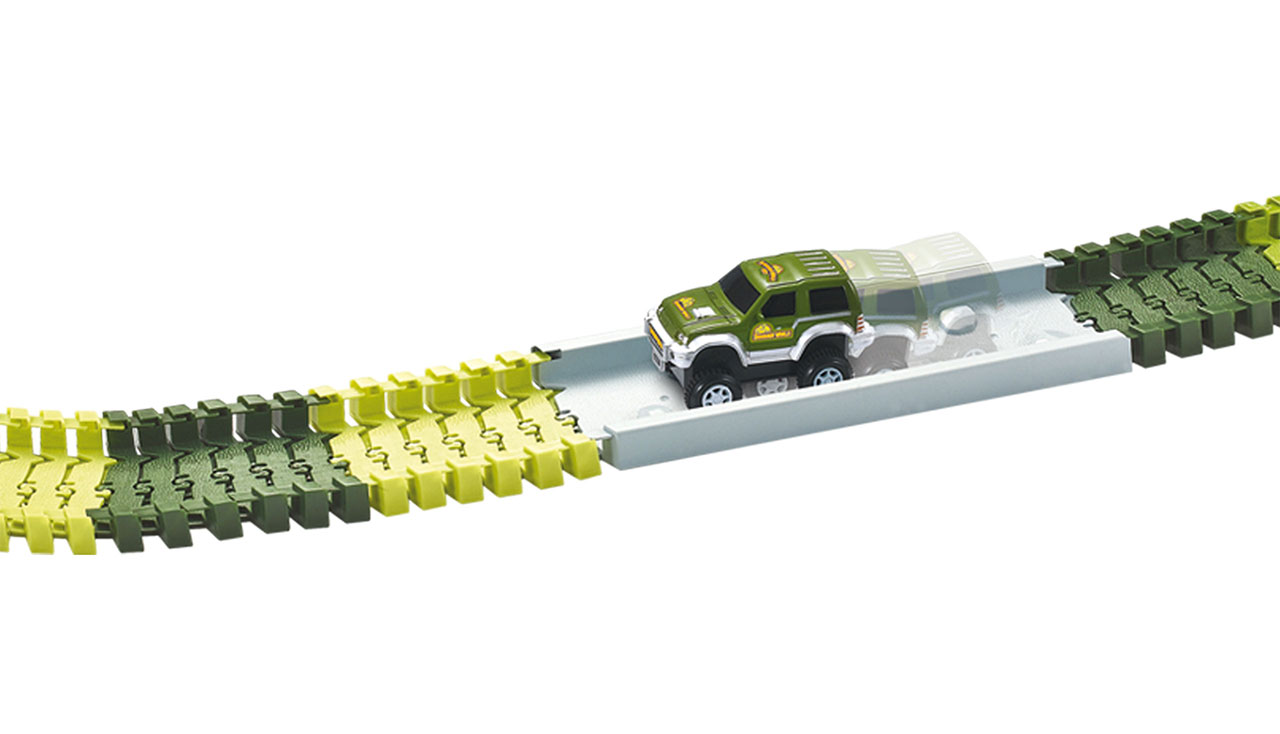 Amewi Magic Traxx Dino-Park, mit Brücke, MiniSet 108-teilig 100652