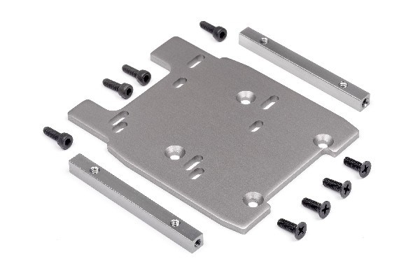 HPI Motor Plate (Gray/4Mm) 115354