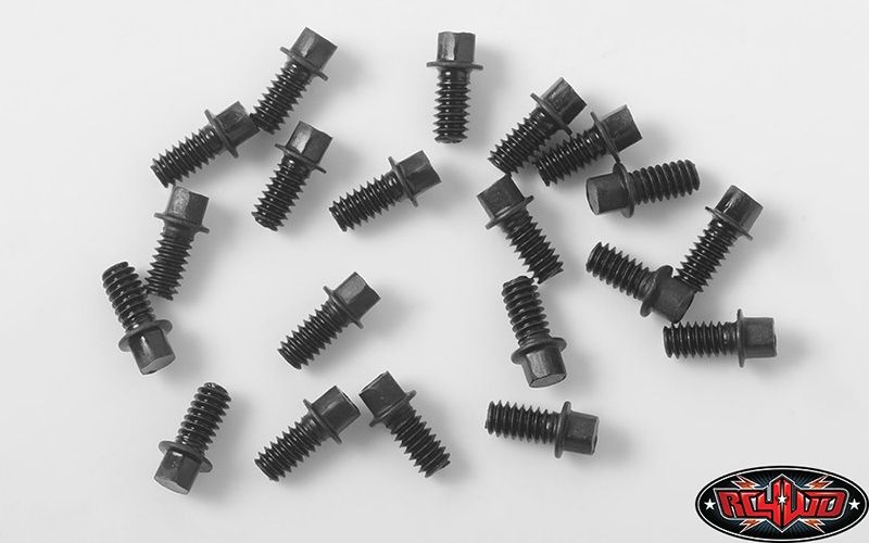 RC4WD Miniature Scale Hex Bolts (M2 x 4mm) (Black) Z-S1802