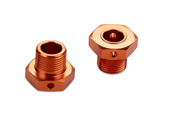 HPI 17mm Hex Hub Adaptor (Orange/2pcs) 160138