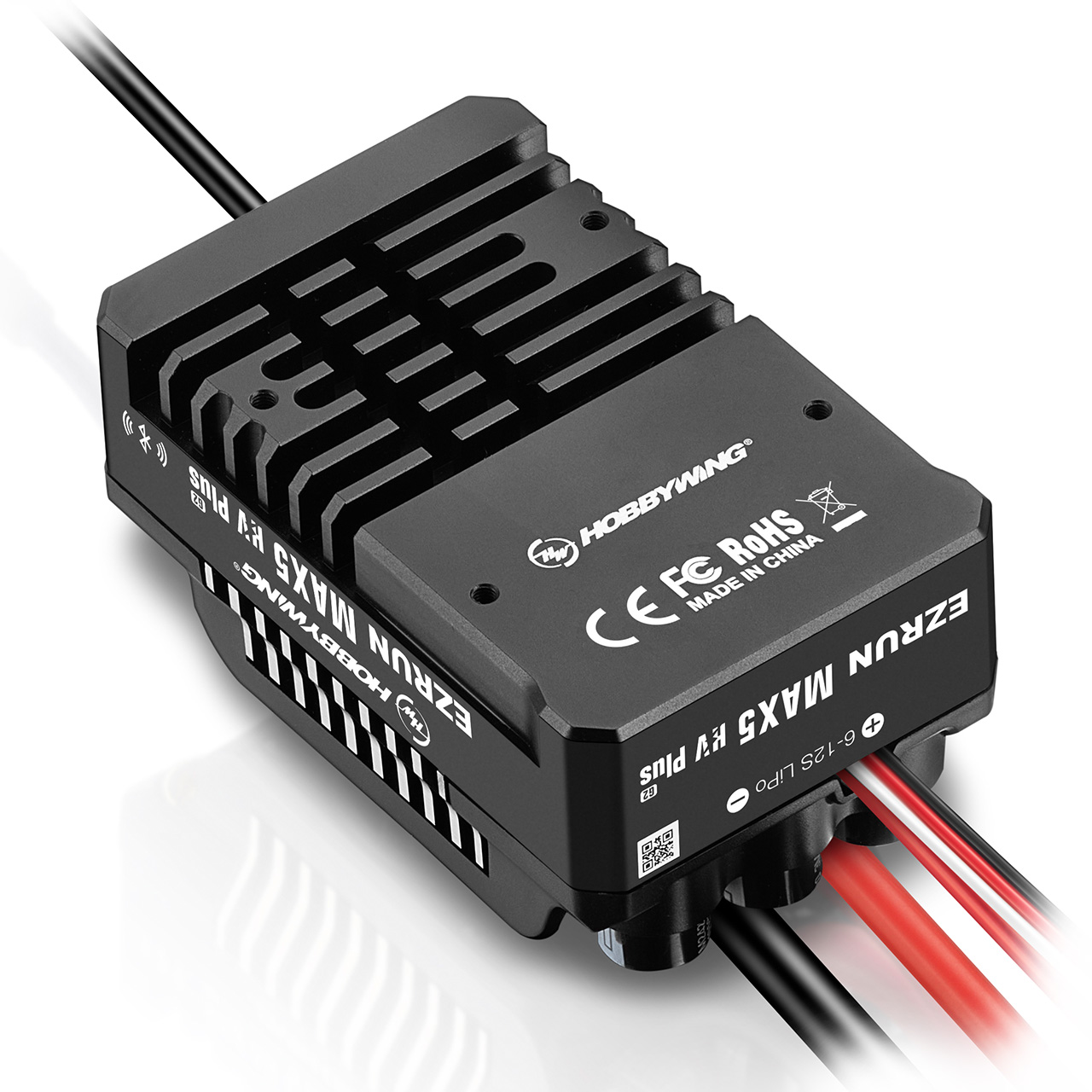 Hobbywing Ezrun MAX5 HV Plus G2 Regler 300 Amp, 6-12s LiPo, BEC 6A 30104300