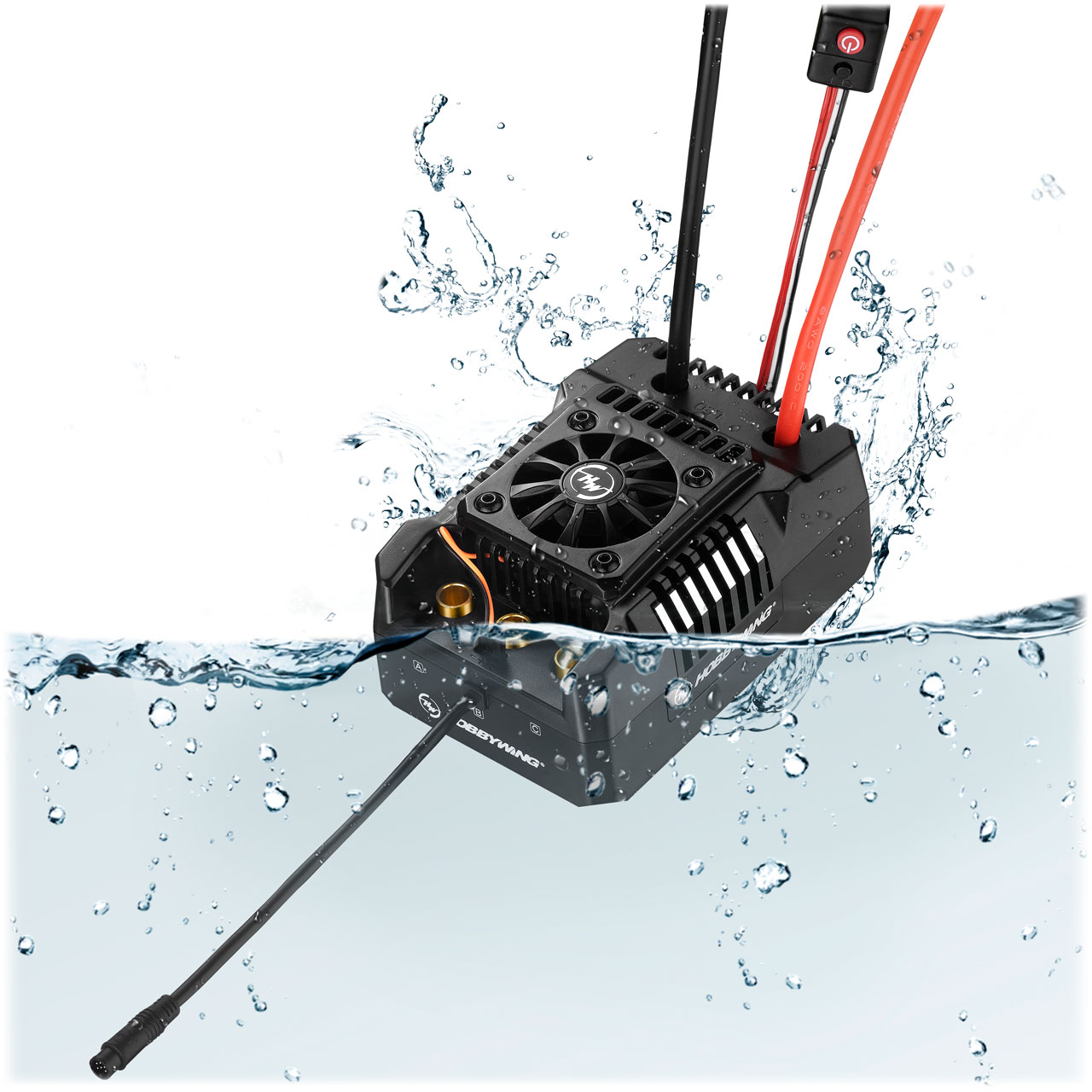 Hobbywing Ezrun MAX4-HV Regler Sensorless 300 Amp, 6-12s LiPo, BEC 10A 30104002