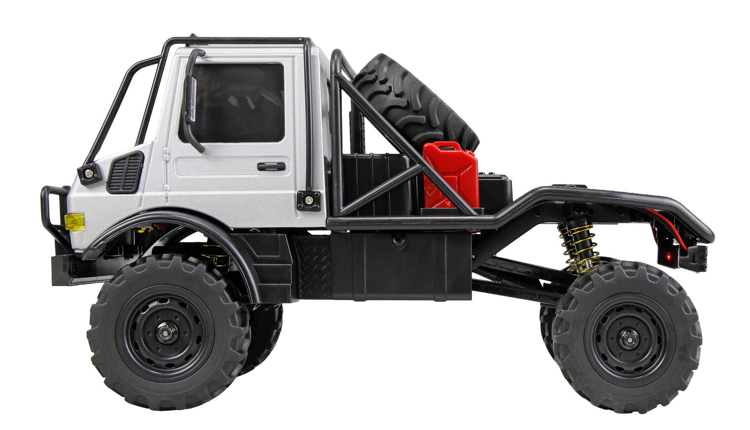 Amewi Mercedes-Benz Unimog U4000 Scale Crawler 4WD 1:18 RTR grau 22768