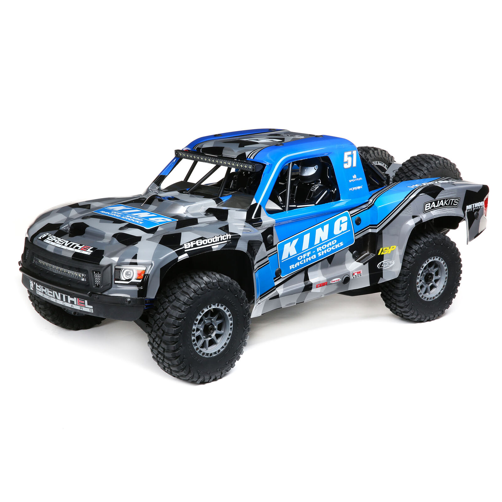 Losi Super Baja Rey 2.0 1/6 4WD Elektro Desert Truck-King Blau LOS05021T2 - Abbildung 1