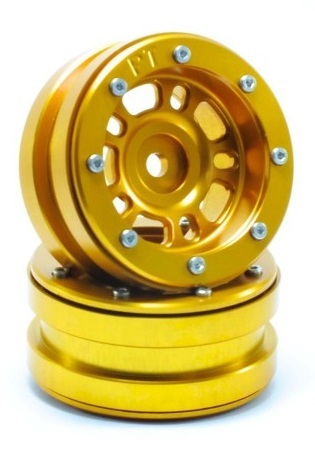 Metsafil Beadlock Wheels PT- Distractor Gold/Gold 1.9 (2 St.) MT0040GOGO