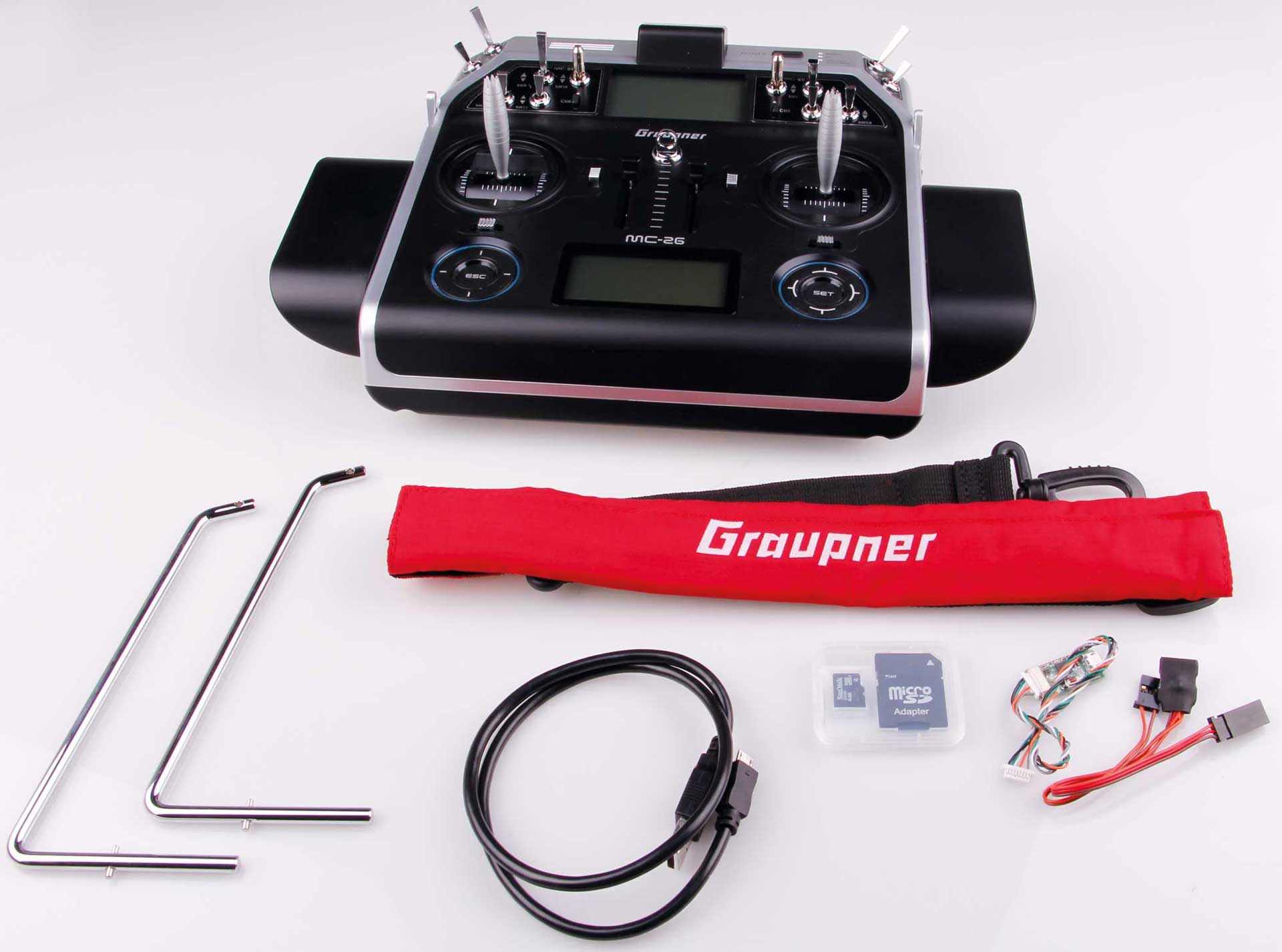 GRAUPNER MC-26 HOTT Einzelsender 2,4Ghz Fernsteuerung S1036.77