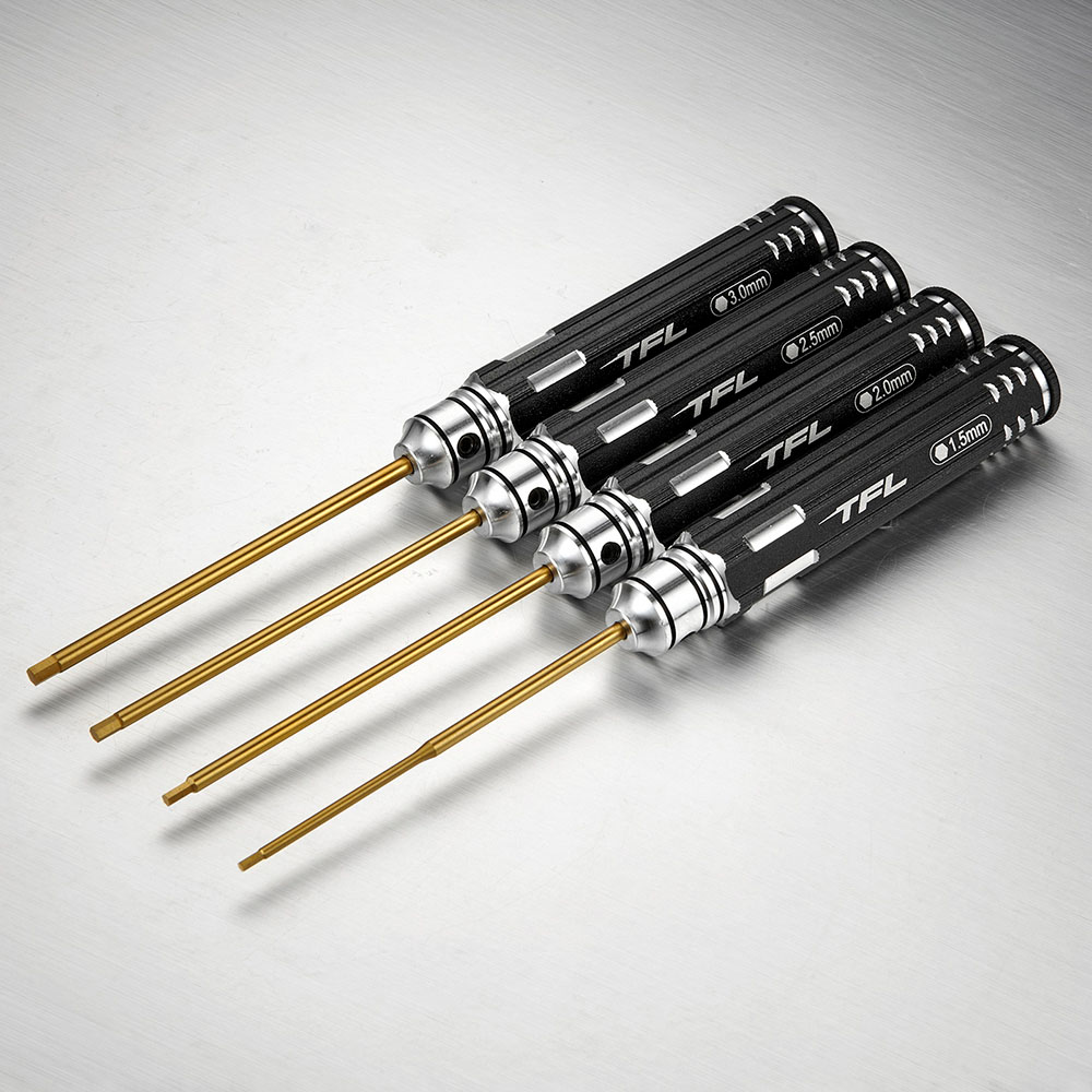 TT1604-01BK Innensechskantschlüssel Set 1,5/2,0/2,5/3,0mm Schwarz