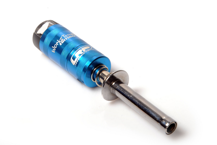 LRP Aluminim Glühkerzenstecker (blau) mit Voltmeter (ohne Akku) 37316 - Abbildung 1