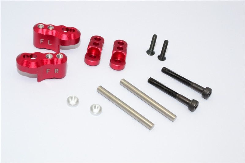 GPM Alu Dämpferbefestigung vorne rot Traxxas X-MAXX