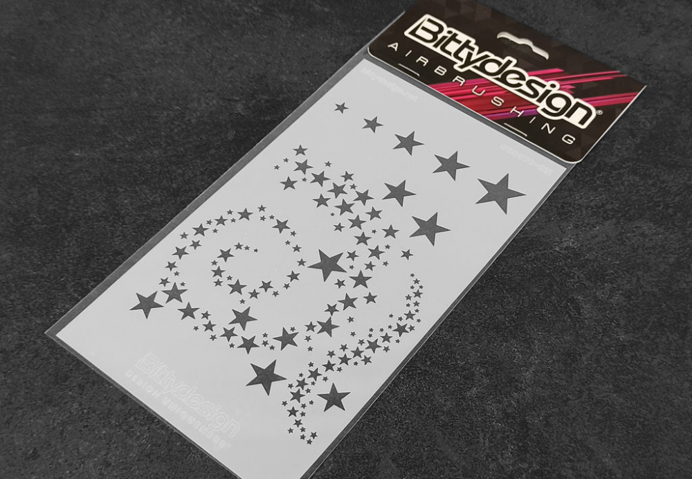 Bittydesign Vinyl stencil - Stars V2 STC-021