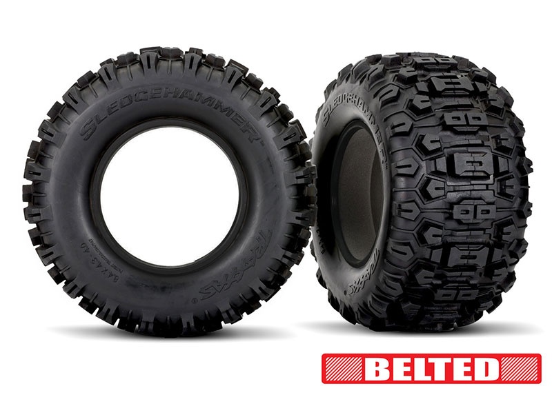 Traxxas Sledgehammer BELTED 4.3x5.7 Reifen mit Einlagen (2) X-Maxx, XRT 7870