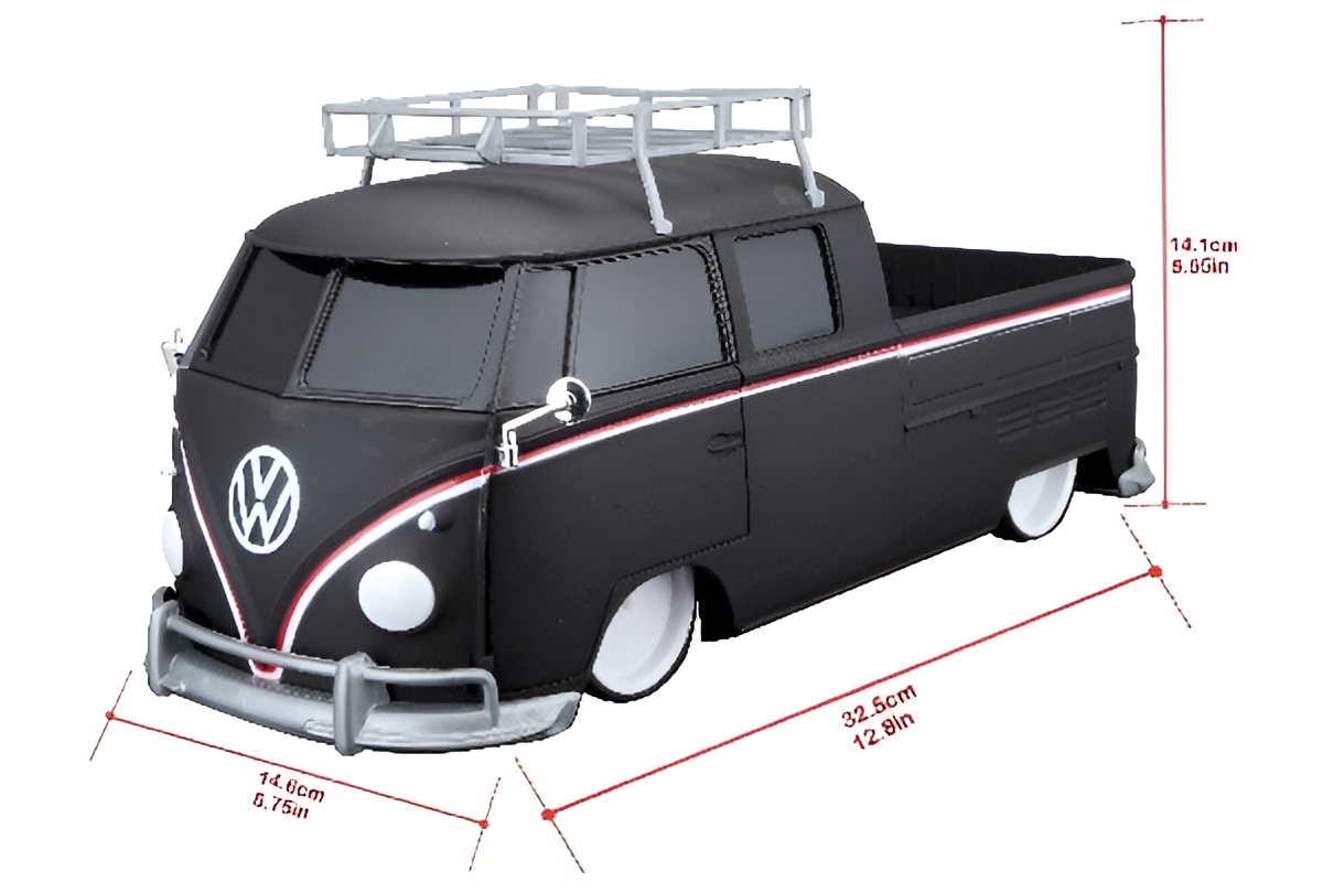 Maisto Tech R/C VW T2 Pick-Up Schwarz Matt 1:16 82048