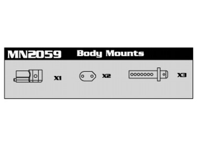 Nanda MN2059 Body Mounts MN2059