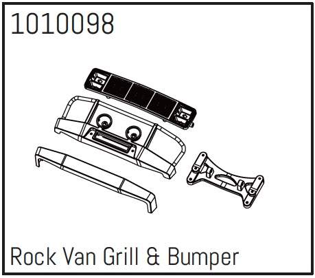 Hobby Plus Rock Van Grill & Bumper - PRO Crawler 1:18 240232