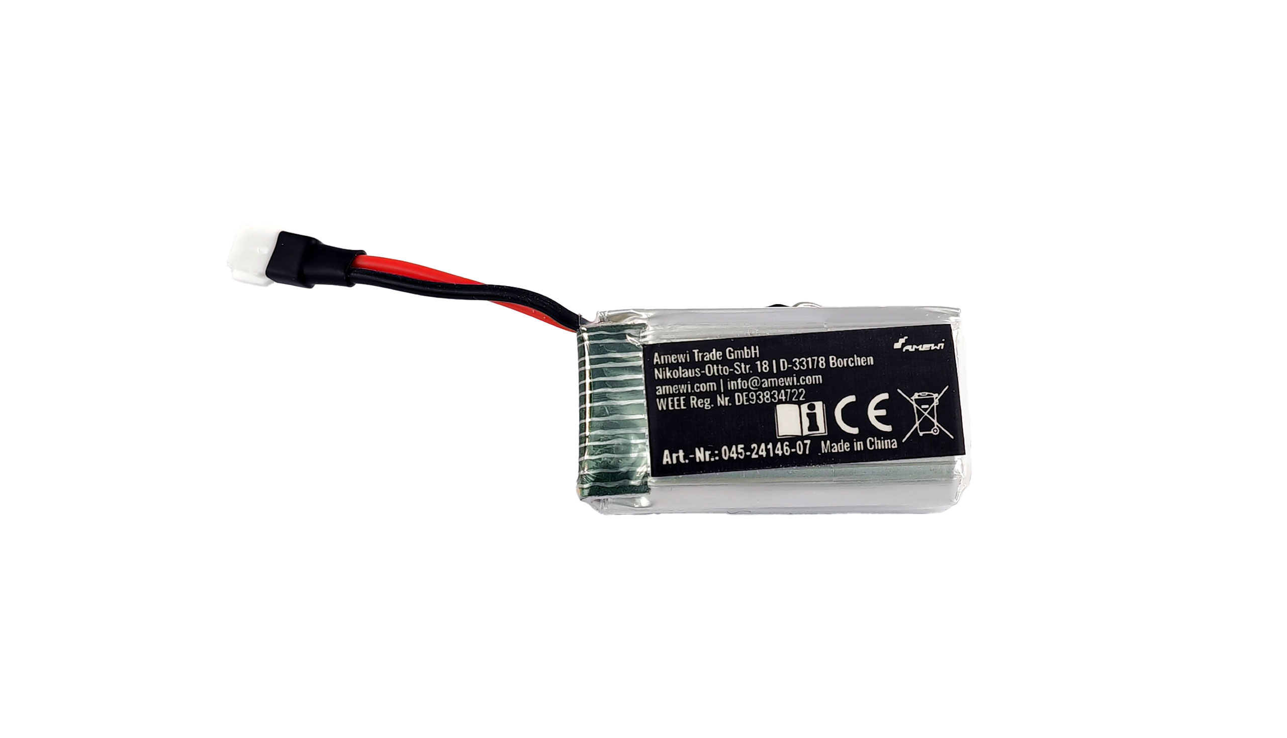Amewi LiPo Akku 1S 3,7V 500mAh Molex 24146-07