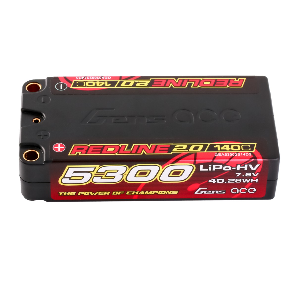 Gens Ace Rotline 2.0 Series 5300mAh 2S2P 7.6V 140C HardCase HV Lipo Akku Pack mit Hardcase 64# GEA53002S14D5