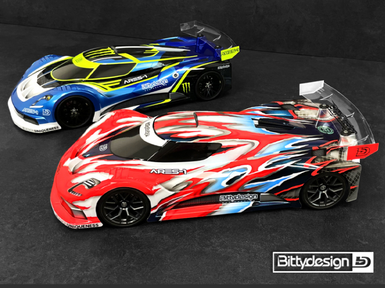 Bittydesign Body ARES-1 (Clear) 1/10 GT 190mm BDGT-190AS1