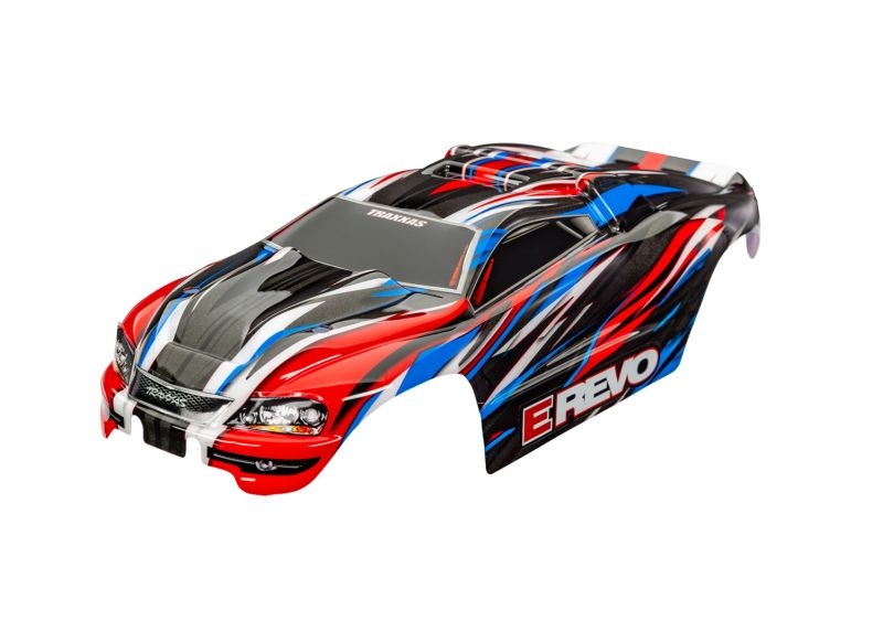 Traxxas Karo 1/16 E-Revo 4X4 rot/blau  7115-RBLU - Abbildung 1