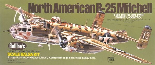 Guillow B-25 Mitchell Balsabausatz 805