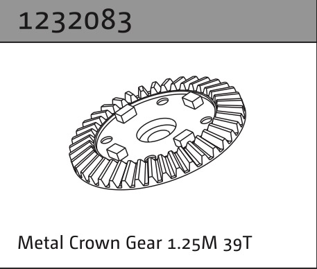 Absima Metaltellerrad 1.25M 39T 1232083