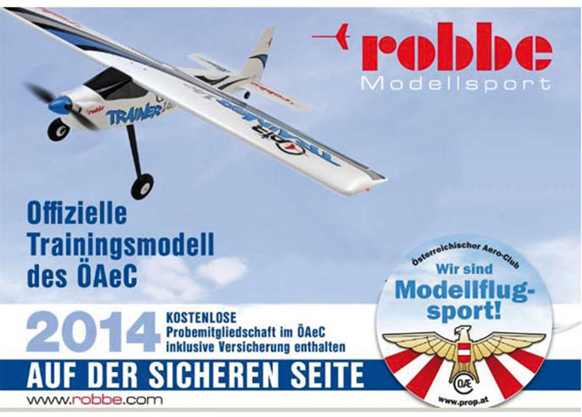 Robbe Air Trainer 140 V2 EPO PNP mit Flight Controller (3-Achs Fluglagen-Stabilisierung, Gyro) 2581