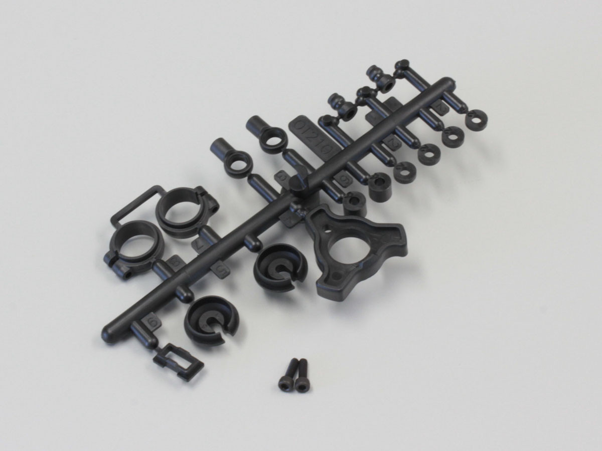 Kyosho KUNSTSTOFFTEILE#FUER STOSSDAEMPFER OPTIMA (SCHWARZ) OT210BK - Abbildung 1