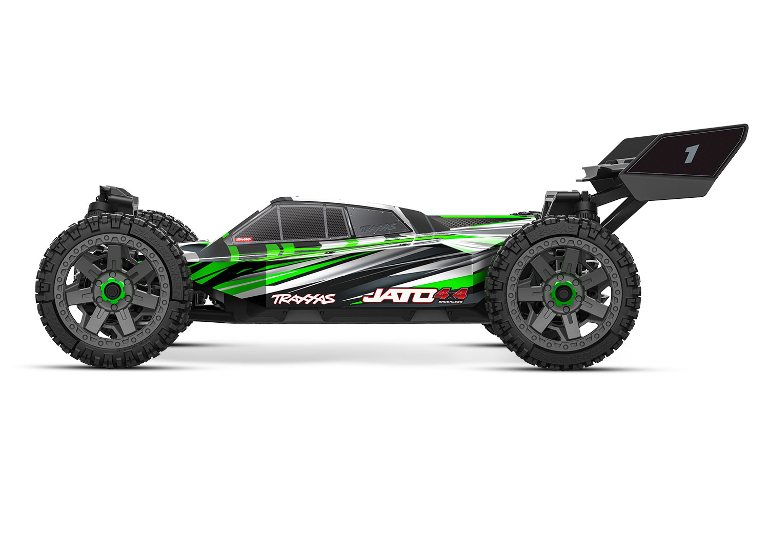 Traxxas JATO 4x4 BL-2S Brushless Buggy grün HD-Teile ARTR 90154-4 - Abbildung 3