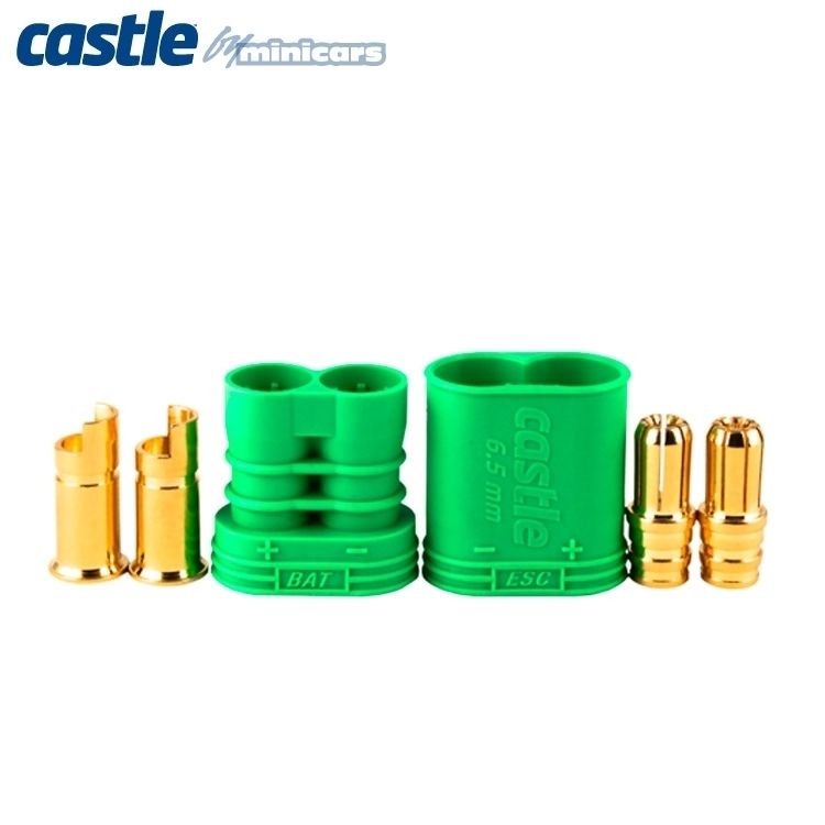 Castle Bullet Connector 6.5 mm mit Gehäuse 1Paar 011-0053-00