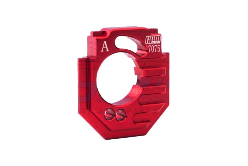 GPM Einstellbare Motorhalterung 7075-T6 Aluminium hinten rot für ARRMA 1/18 Granite 4WD MGG018R