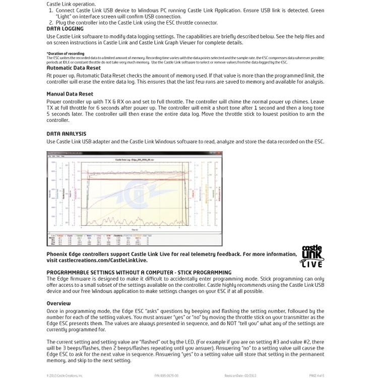 Castle Phoenix Edge 50 32V 50A ESC 5A BEC 010-0102-00