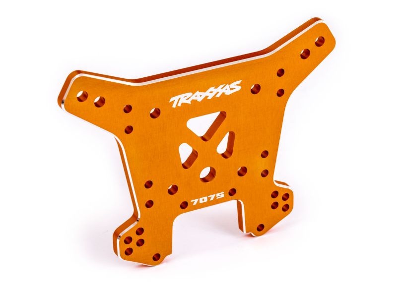 Traxxas Dämpferbrücke hinten 7075-T6 Alu orange eloxiert 9638T