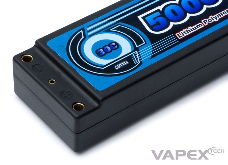 Vapex LiPo Akku 2S 7,4V 5000mAh 30C Hard RD500D2