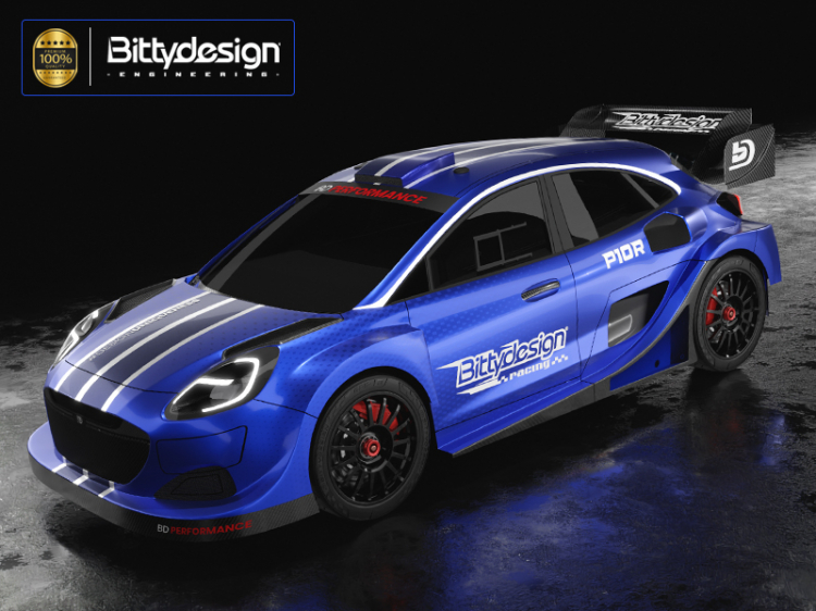 Bittydesign P10R Clear Body 1/10 Rally 190mm  Light Weight BDRX-190P10R