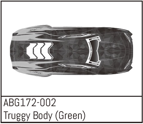 Absima Truggy Body (RED) ABG172-002