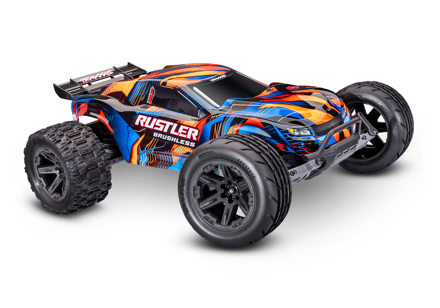 Traxxas Rustler 2WD VX3 Brushless Stadium Truck 1/10 Orange 37454-4 - Abbildung 1