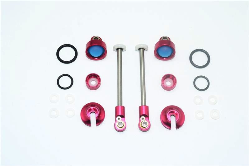GPM Alu Ersatzteile für Dämpfer hinten rot ARRMA Granite, Big Rock, Senton MAG115R/KITR