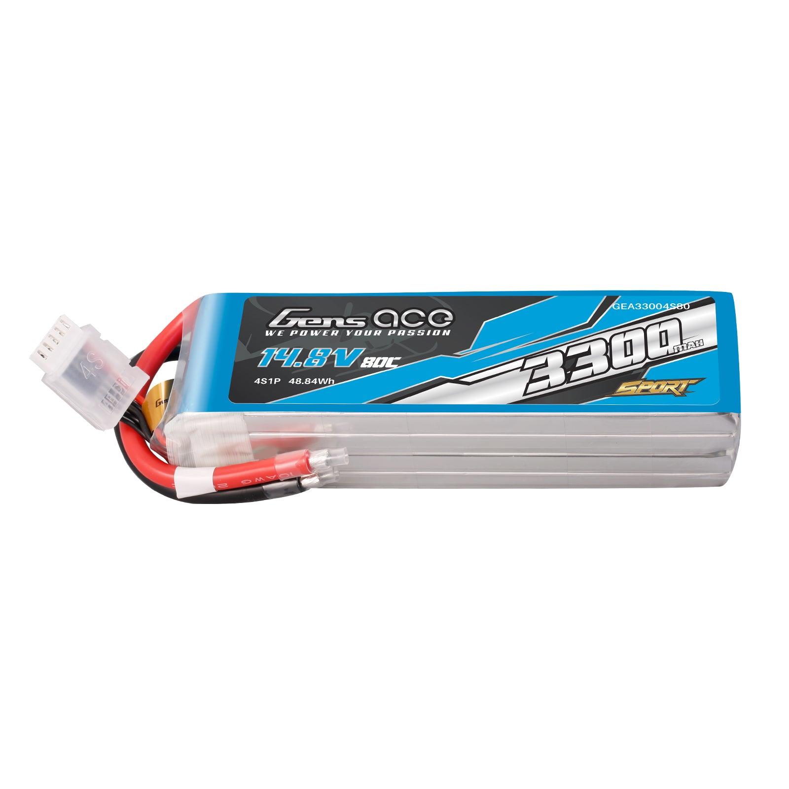 Gens Ace 3300mAh 4S 14.8V 80C Lipo Akku Pack ( F5B ) GEA33004S80