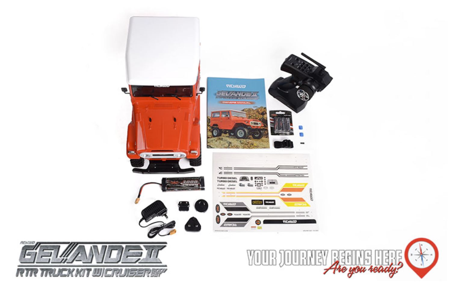 RC4WD Gelande II RTR mit Truck Cruiser Karosserie Z-RTR0047