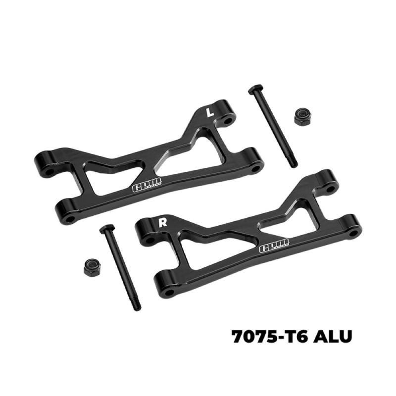 GPM Alu Querlenker hinten oben schwarz (2) TRX Mini XRT XRTM057BK