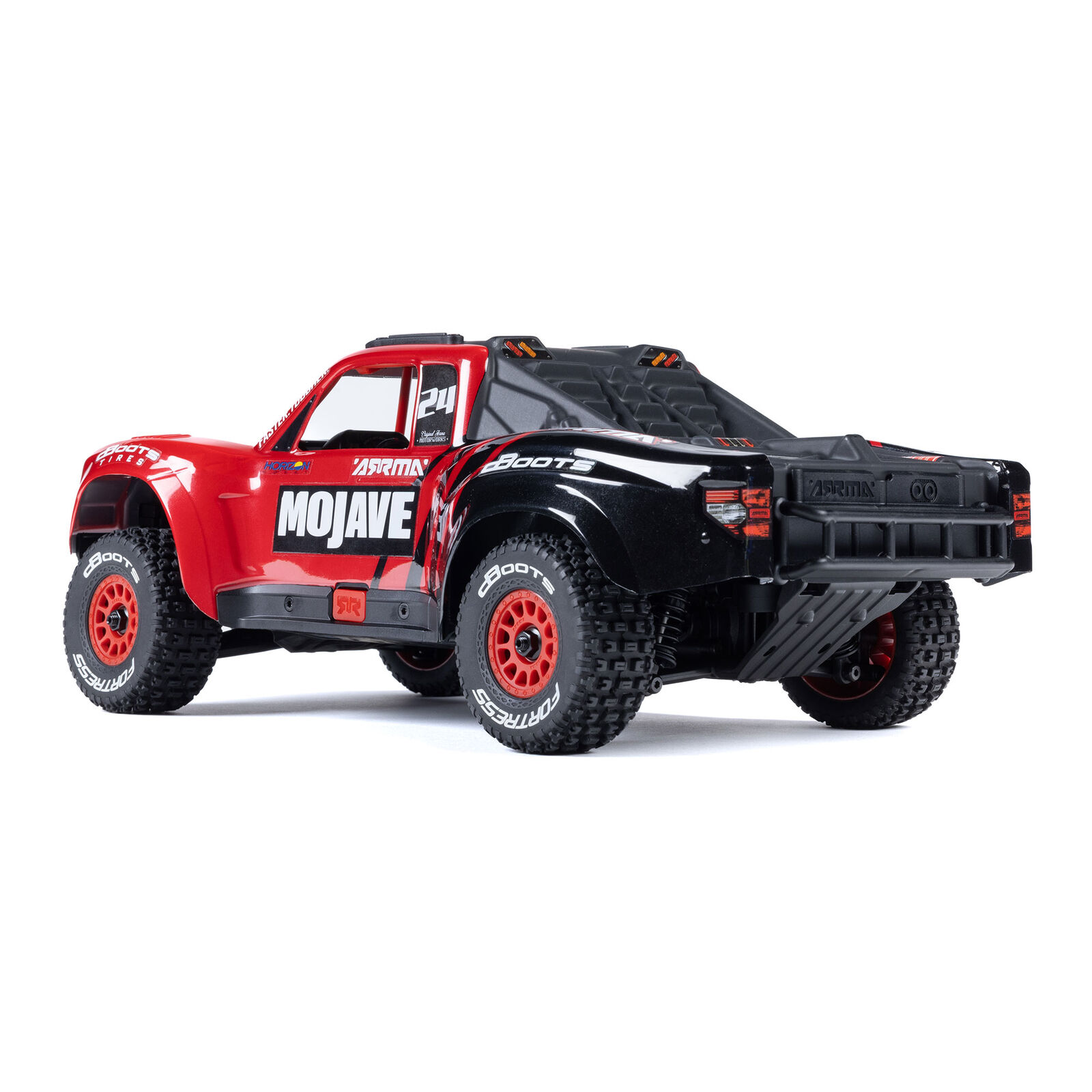 ARRMA MOJAVE GROM MEGA 380 Brushed 4X4 Small Scale Desert Truck RTR mit Akku & Lader, Red/Black ARA2104T1